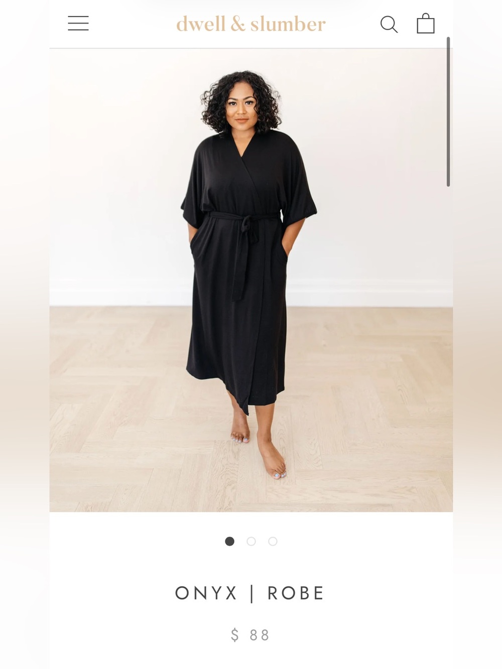 Dwell & slumber classic robe in NAVY